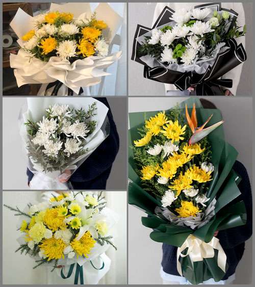 湖北黄冈市黄梅县刘佐乡费湾村白事花束代送